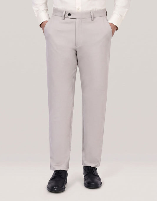 Stone Coloured Smart Fit Chinos