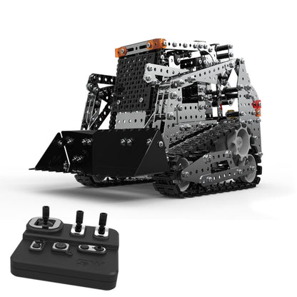 MoFun SW(RC)-008 2.4G Wireless Remote Control 10-channel Caterpillar Forklift Children DIY Stainless Steel Assembled Toy, SW(RC)-008