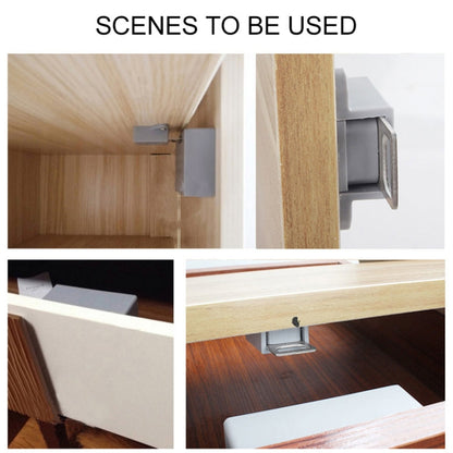 T3 ABS Magnetic Card Induction Lock Invisible Bilateral Open Cabinet Door Lock, Bilateral