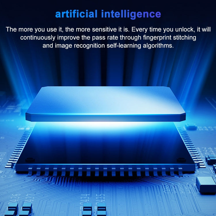 T21FB Micro USB Charging Zinc Alloy Smart Fingerprint + Bluetooth Single Open Drawer Lock File Cabinet Lock, Single Open Fingerprint + Bluetooth