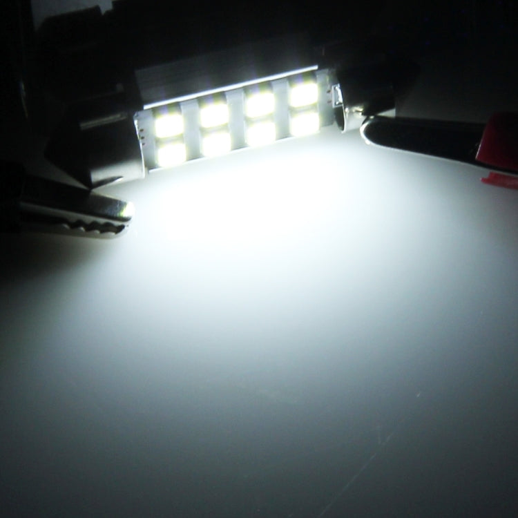 2 PCS 36mm Festoon 3W 300LM White Light 8 LED 3528 SMD Canbus Error-Free Car Reading Lamps,  DC 12, 36mm