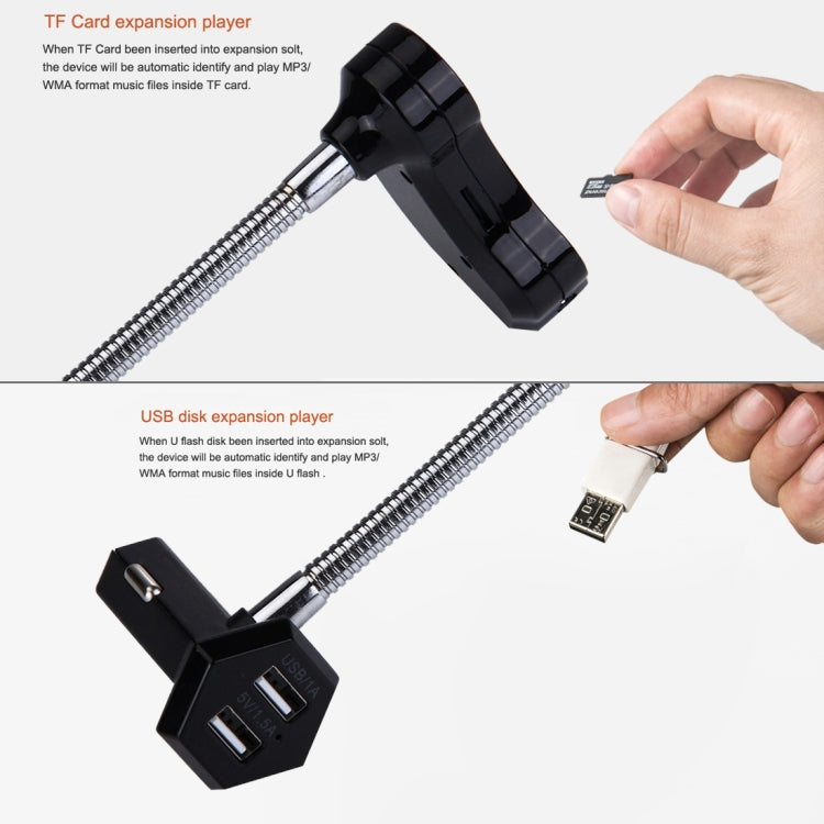 GT86 Dual USB Charger Car Bluetooth FM Transmitter Kit, Support LCD Display / TF Card Music Play / Hands-free, GT86 (Black), GT86 (Gold), GT86 (Silver)