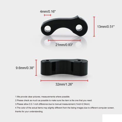 OT243 2 PCS Aluminum Alloy Window Latch Hinge Pivot for 95-04 Tacoma 00-06 Tundra Rear Quarter BL, OT243