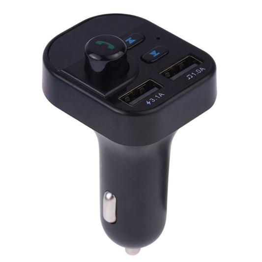 805E Dual USB Charging Bluetooth FM Transmitter MP3 Music Player Car Kit, Support Hands-Free Call  & Read TF Card / U Disk Music, 805E