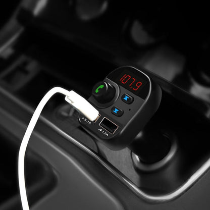 805E Dual USB Charging Bluetooth FM Transmitter MP3 Music Player Car Kit, Support Hands-Free Call  & Read TF Card / U Disk Music, 805E
