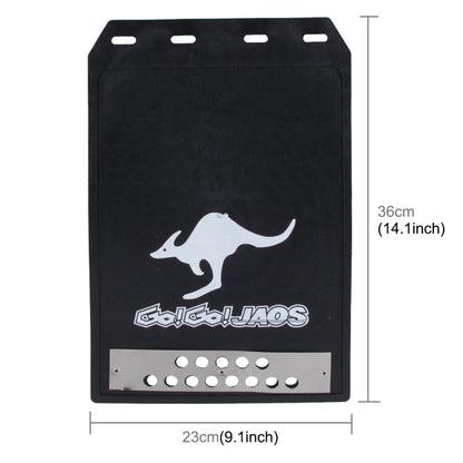 Premium Heavy Duty Molded Splash Front and Rear Mud Flaps Guards, Medium Size, Random Pattern Delivery