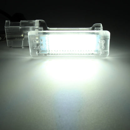2 PCS DC12V / 1.5W / 6000K / 100LM Car Foot Nest Lights Footwell Lamp Seat Lamp 18LEDs SMD-3528 Lamps for Volkswagen, Car Foot Nest Lights