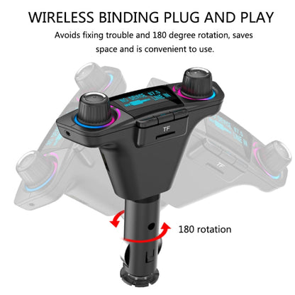 BT06 Dual USB Charging Smart Bluetooth 4.0 + EDR FM Transmitter MP3 Music Player Car Kit with 1.3 inch LED Screen, Support Bluetooth Call, TF Card & U Disk, BT06