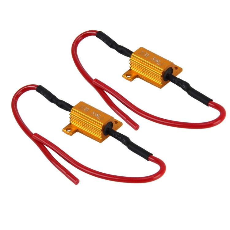 2 PCS Car Canbus Error Canceller Decoder Load Resistor LED 10W 39 Ohm No Blinking Decoder, 10W 39 Ohm
