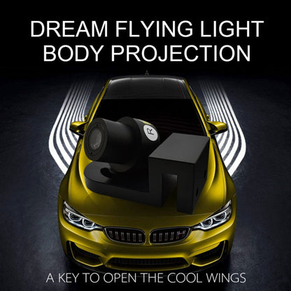 2 PCS DC 8-36V Ghost Shadow Courtesy Angel Wings Projection Lamp Car Door LED Welcome Lights, Cold Blue, Blue, Red, White
