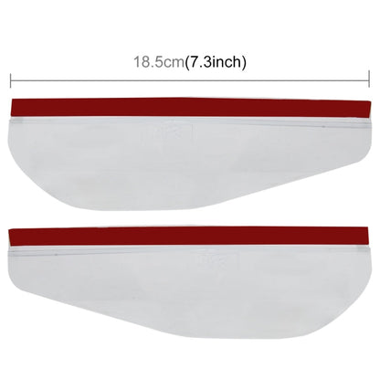 1 Pair Car Rearview Mirror Rain Blades Car Back Mirror Eyebrow Rain Cover Car Rearview Mirror Eyebrow Covers Flexible Protection Rainproof Decoration Accessories, 3R-2101