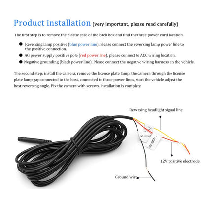 A2157 Car License Plate Frame WIFI Rear View Camera, A215
