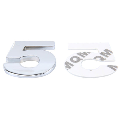 Car Vehicle Badge Emblem 3D Number One Self-adhesive Sticker Decal, Size: 3.6*4.5*0.5cm, 5, 6, 7, 8, 1, 2, 3, 4