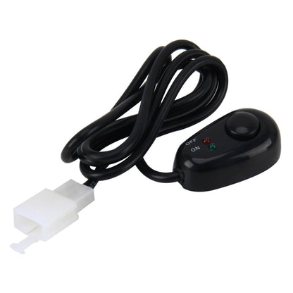 Car Truck Boat Switch Toggle Light Switch 3Pins DC12/24V Car Auto Universal DIY 3 Pin Drop-shaped Switch OFF-ON Push Button with Red and Green Indicator Light, Cable Length: 90cm, Button 3