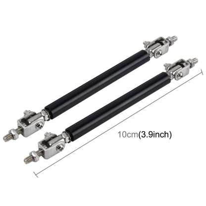 2 PCS Car Modification Large Surrounded By The Rod Telescopic Lever Front and Rear Bars Fixed Front Lip Back Shovel Adjustable Small Rod, Length: 10cm, Length: 10cm