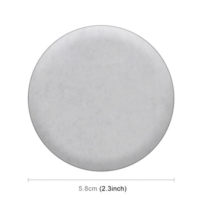 4 PCS Car-Styling Silver Leaves Pattern Metal Wheel Hub Decorative Sticker, Diameter: 5.8cm, Silver Leaves