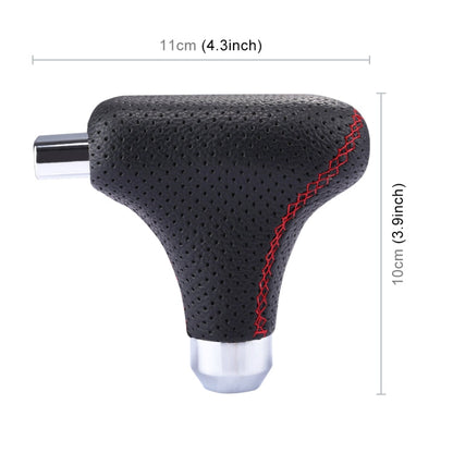 Universal Vehicle Car Black Leather Shifter Cover Manual Automatic Gear Shift Knob, Black Leather Shifter Cover