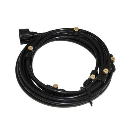 Outdoor Lawn Garden PE Hose Mist Watering Line Misting Cooling System with 26 x Mist Nozzles, Length: 18m, Length: 18m