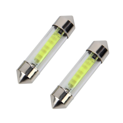 10 PCS 39mm 1W 6000K White Light Car Dome Lamp License LED Reading Light, DC 12V, 39mm