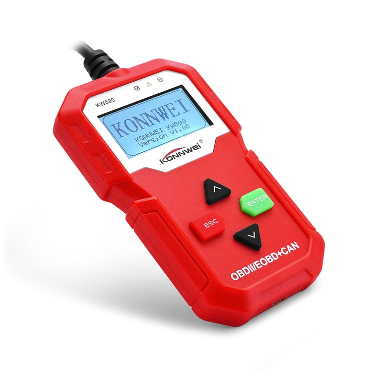 KONNWEI KW590 Mini OBDII Car Auto Diagnostic Scan Tools Auto Scan Adapter Scan Tool (Can Only Detect 12V Gasoline Car), KW590