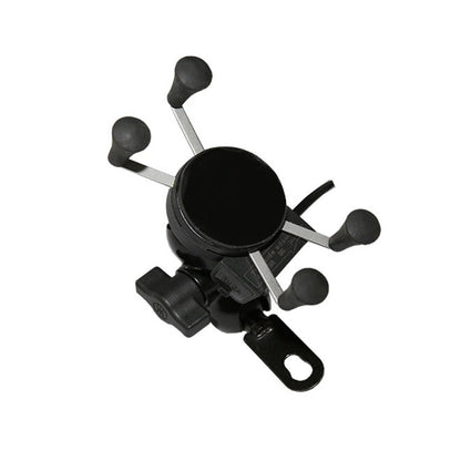 Universal 12V Motorcycle USB Phone Charger with Holder, Suitable for 3.5-6.5 inch Smartphones, X-3