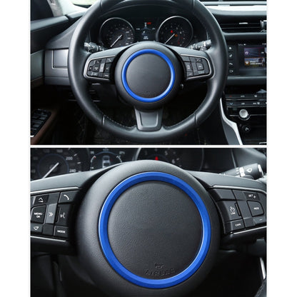 Car Auto Steering Wheel Aluminum Alloy Ring Cover Trim Sticker Decoration for Jaguar, For Jaguar
