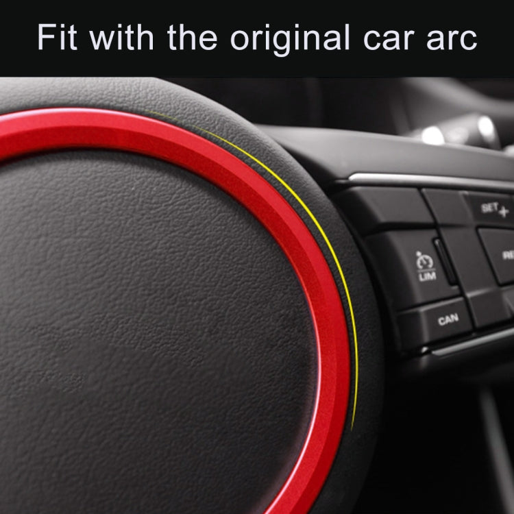 Car Auto Steering Wheel Aluminum Alloy Ring Cover Trim Sticker Decoration for Jaguar, For Jaguar