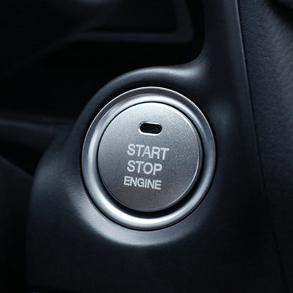 3D Aluminum Alloy Engine Start Stop Push Button Cover Trim Decorative Sticker for Mazda, for Mazda