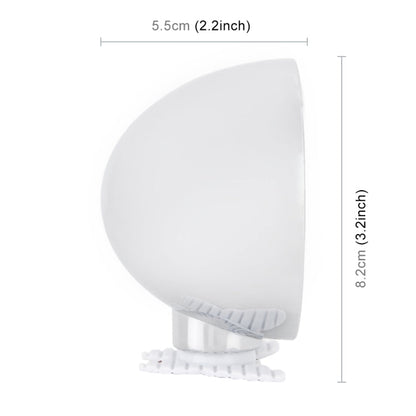 3R-044 Auxiliary Rear View Mirror Car Adjustable Blind Spot Mirror Wide Angle Auxiliary Rear View Side Mirror, 3R-044 (White), 3R-044 (Black), 3R-044 (Silver)