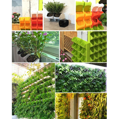 PP Planter Flower Pot Wall Hanging Garden Hanging Stackable Garden Supplies