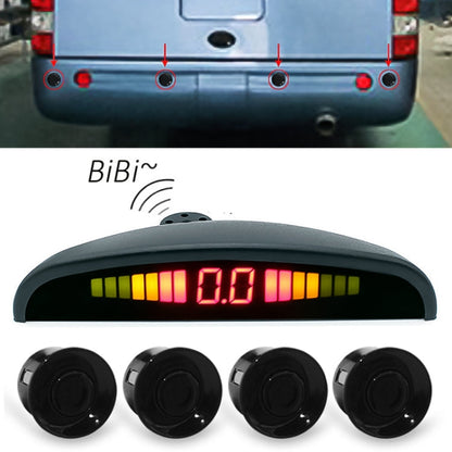 PZ316 Digital LED Crescent Shape Display Rear View Mirror Car Recorder for Truck with 4 Rear Radar, PZ316