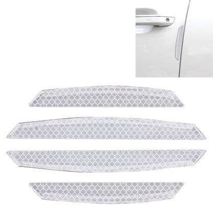 4 PCS Universal Car Door Anti-collision Strip Protection Guards Trims Stickers, 4 PCS