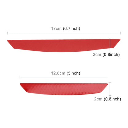 4 PCS Universal Car Door Anti-collision Strip Protection Guards Trims Stickers, 4 PCS