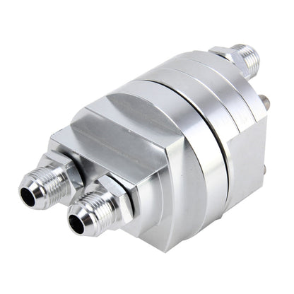 Car Universal Aluminum AN8 Split Cake Oil Handle Oil Filter Sandwich Adapter For Oil Cooler Plate Kit Oil Filter Cooler Sandwich Plate Adapter Cooler Adapter, AN8 Split Oil Handle Oil Filter