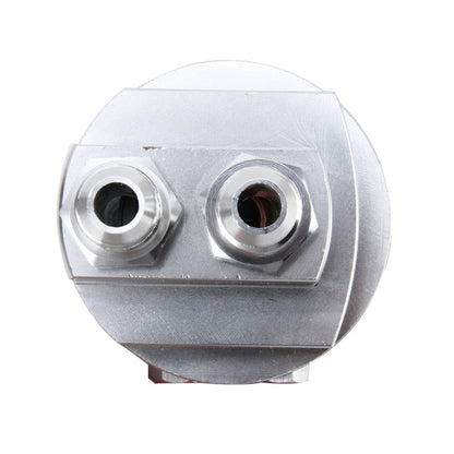 Car Universal Aluminum AN8 Split Cake Oil Handle Oil Filter Sandwich Adapter For Oil Cooler Plate Kit Oil Filter Cooler Sandwich Plate Adapter Cooler Adapter, AN8 Split Oil Handle Oil Filter
