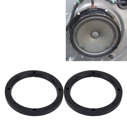 2 PCS 6.5 inch Car Auto ABS Loudspeaker Base Protection Hollow Cover Holder Mat, Inner Diameter: 14.5cm, 14.5cm