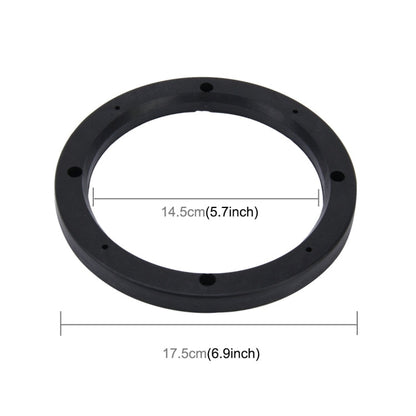 2 PCS 6.5 inch Car Auto ABS Loudspeaker Base Protection Hollow Cover Holder Mat, Inner Diameter: 14.5cm, 14.5cm