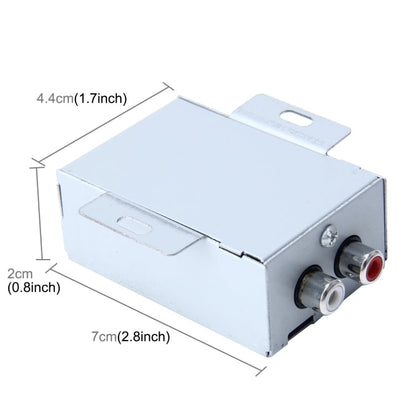 FH-203 12V Vehicle Car Audio Amplifier Noise Filter RCA Plug Loop Isolator for DVD Stereos, FH-203