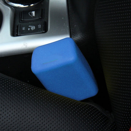 Safe Rubber Car Seat Belt Clips Locking Buckles Protective Cover, Black, Orange, Green, Blue, Red