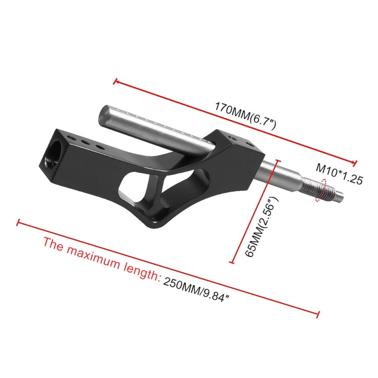 Car Modification Heightening Gear Shifter Extension Rod Adjustable Height Adjuster Lever Shift Lever with Adapters for Honda