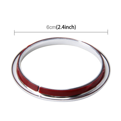 4 PCS Car Outlet Decorative Rings Aluminum Alloy Air Outlet Chrome Trim Ring Car Dashboard  Air Vents Cover Sticker Decoration for Audi A3, For Audi A3