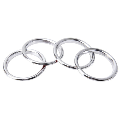 4 PCS Car Outlet Decorative Rings Aluminum Alloy Air Outlet Chrome Trim Ring Car Dashboard  Air Vents Cover Sticker Decoration for Audi A3, For Audi A3