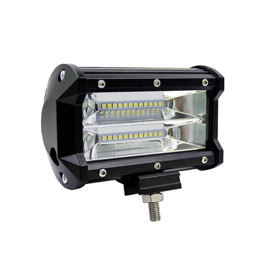 5 inch 18W 24 LED Waterproof IP67 Two Bar Modified Off-road Lights Spotlight Light Car Work Lights, DC 9-48V, Spot/72W/6000K 3000LM, Yellow/18W/3000K 1080LM