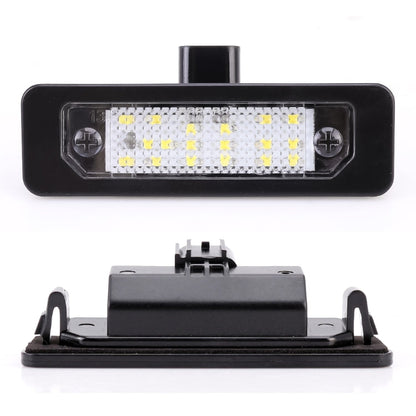 2 PCS DC 12V 3W 150LM 6000K LED License Plate Light 18LEDs SMD-3528 Bulbs Lamps for Ford Mustang 2010-2014, For Ford Mustang 2010-2014