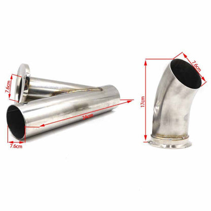 CNSPEED Stainless Steel Car Remote Control Electric Exhaust Valve Pipe Set, Size: 2.25 inch, Size: 2.25 inch