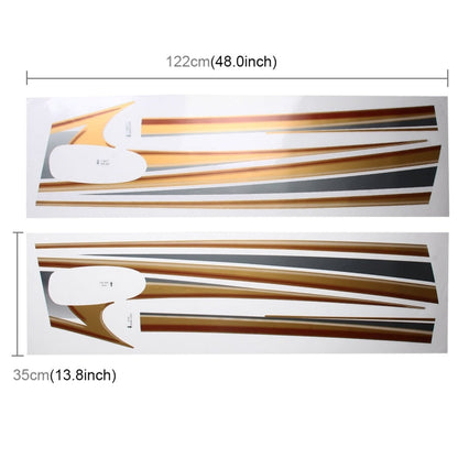 5 PCS SUV Body Decorative Strip Brand Car Streamline Shining Sticker for Toyota Prado4000 2011 Version, For 2011 Version Prado 4000