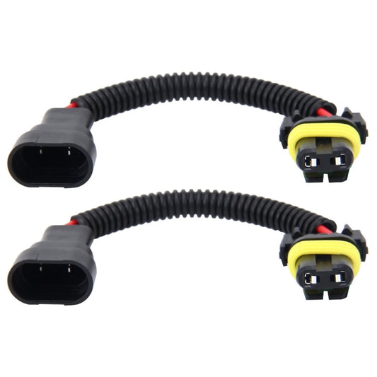 2 PCS 9005/9006 Car HID Xenon Headlight Male to Female Conversion Cable, 9005/9006