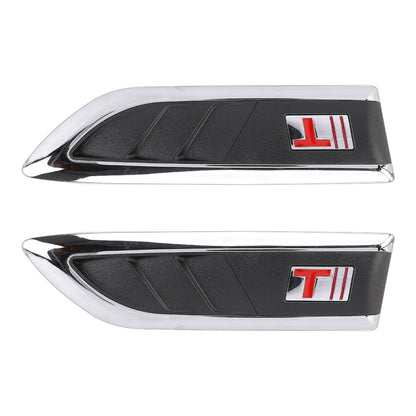 2 PCS Car Side Air Intake Flow Vent Fender Decorative Stickers Cover, Side Air Intake Flow Vent Cover