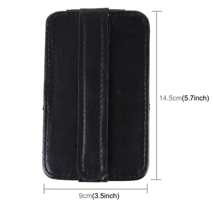FUDAOCHE Multi-functional Auto Car Sun Visor Sunglasses Holder Card CD Storage Holder Pouch Bag
