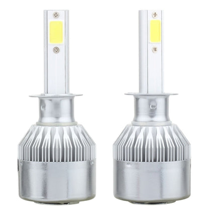 2 PCS  H1 18W 1800 LM 8000K IP68 Canbus Constant Current Car LED Headlight with 2 COB Lamps, DC 9-36V, H1